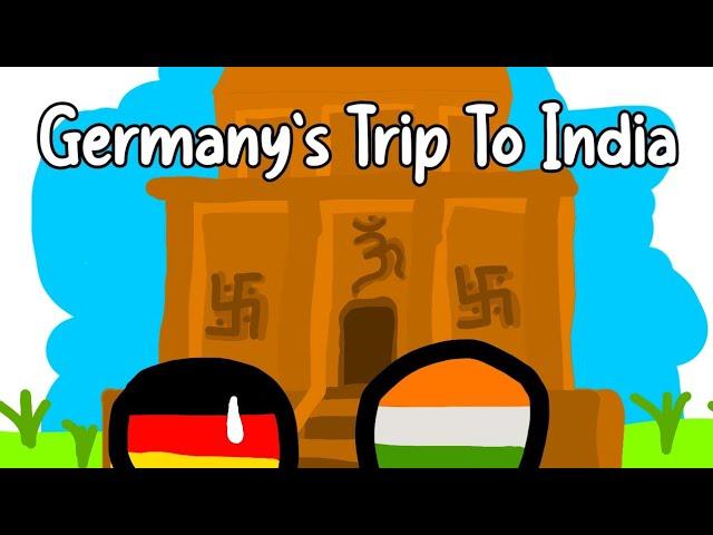 Germany' Trip To India | Countryball Animation