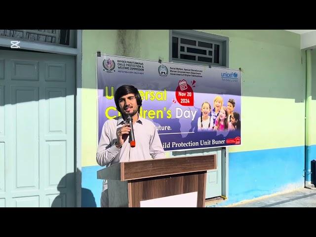 Best Speech about Children Education at universal children’s day || Hassan Salman