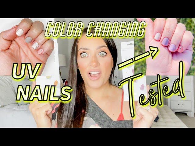 TESTING UV COLOR CHANGING NAIL STRIPS- UNBOXING, FIRST IMPRESSION, & HONEST REVIEW