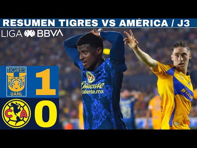 Tigres 1-0 América - J3 / MARCEGOL rompe la racha de Tigres ante las Águilas