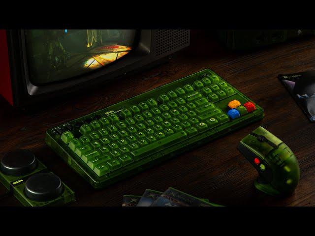 8BitDo Retro 87 Mechanical Keyboard and Retro R8 Mouse Xbox Edition