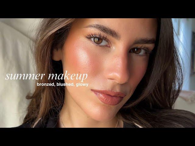 bronzed glow summer makeup tutorial