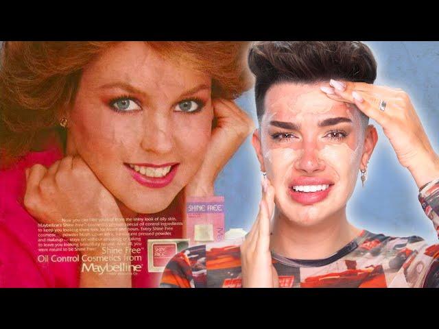 FOLLOWING AN 80'S MAKEUP TUTORIAL!  