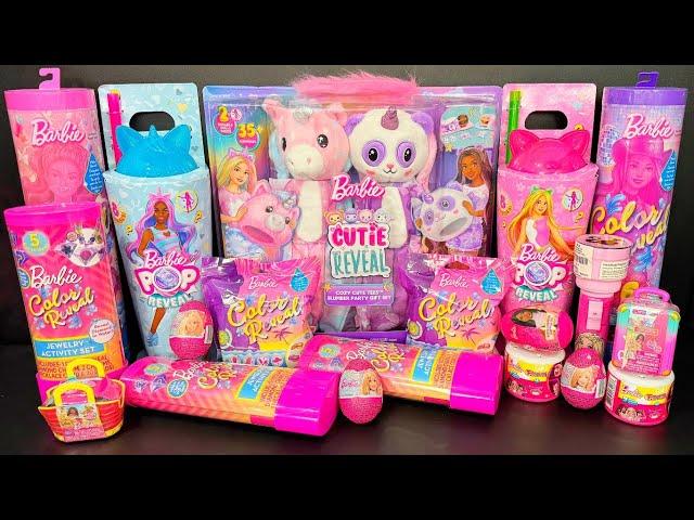 ASMR BARBIE CUTIE REVEAL Dolls 100 SURPRISES‼️ Oddly Satisfying Unboxing Toys | No Talking