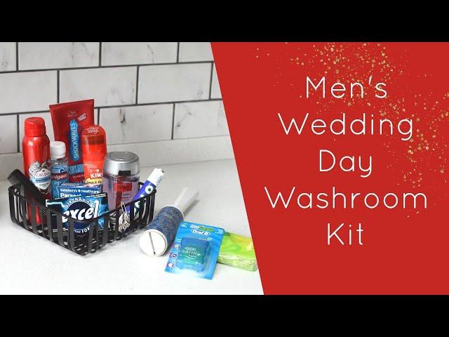 Wedding Day Washroom Kit for the Men's Bathroom | Bride Society