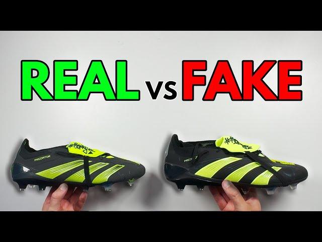 REAL VS FAKE! ADIDAS MERKY FC PREDATOR ELITE FT FOOTBALL BOOT COMPARISON! (CLEATS)