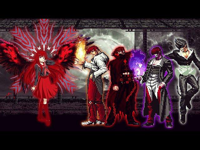 [KOF Mugen] Orochi Akiha Yagami Vs Iori Yagami Team