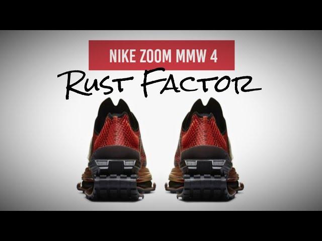 RUST FACTOR 2021 Matthew M Williams x Nike Zoom MMW 4 DETAILED LOOK + RELEASE DATE