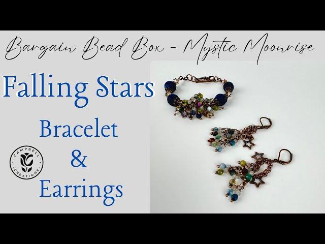 Bargain Bead Box - Falling Stars Bracelet and Earrings - Mystic Moonrise Collection