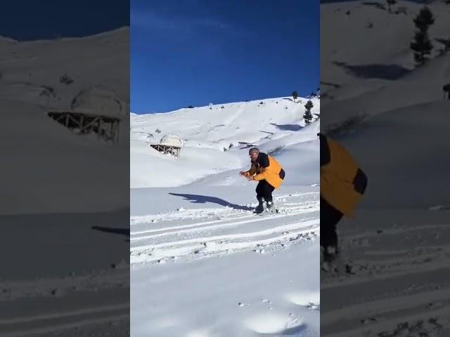Skiing After Snowfall Beautiful View Malam Jabba Swat Valley | Sherin Zada