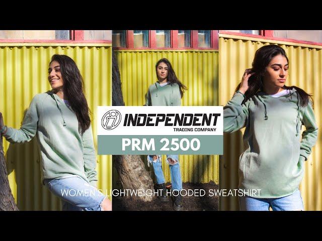 Ind.Trading PRM2500 Women’s Lightweight California Wave Wash Hooded Sweatshirt | BlankApparel.ca