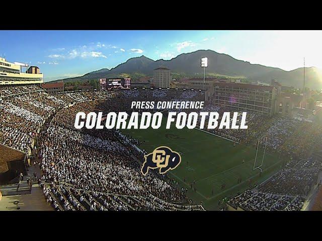 Colorado Football Weekly Presser