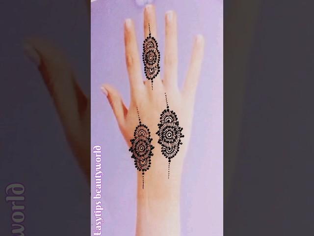 Simple Easy Beautiful Mehndi Design #simplemehndi #easymehndi #youtubeshorts #shorts #trending #2024