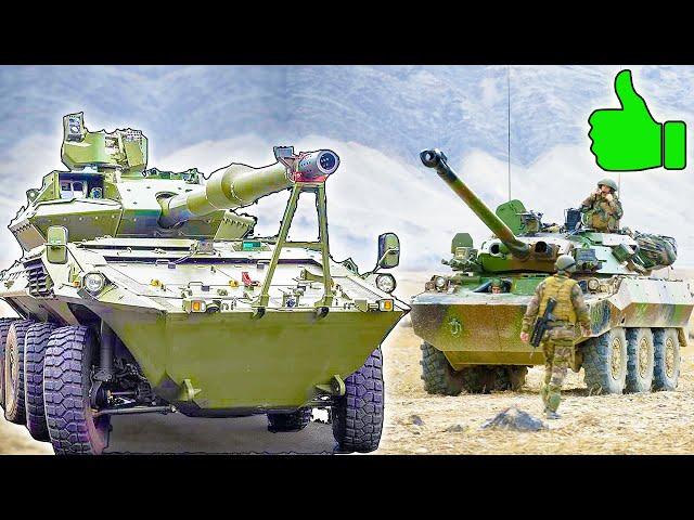 7 лучших КОЛЁСНЫХ ТАНКОВ ⭐ Мобильная мощь в деле : Centauro, Stryker и AMX-10RCR. Кто круче?