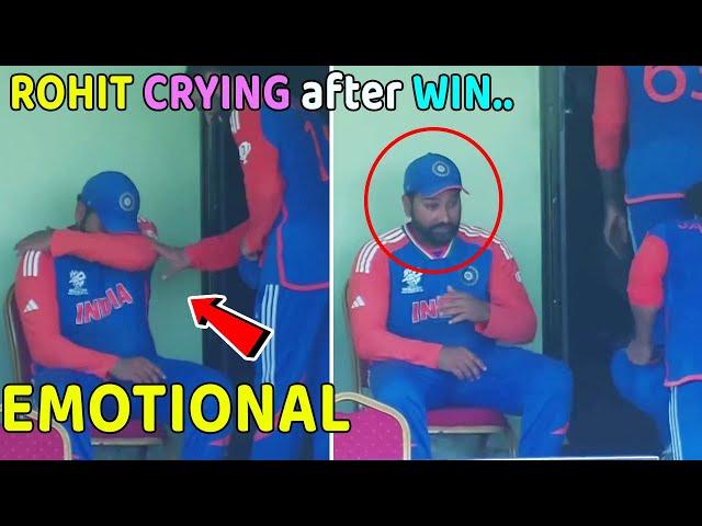 Rohit Sharma Crying on reaching t20wc final after Ind vs Eng match