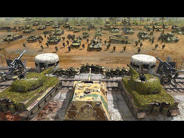 Can 1,000 Germans Hold City VS 5,000 ALLIED TANK INVASION! - Gates of Hell: WW2 Mod