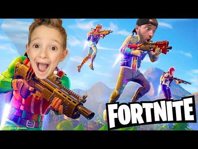 FATHER & SON FORTNITE! / Don't Die John Cena!