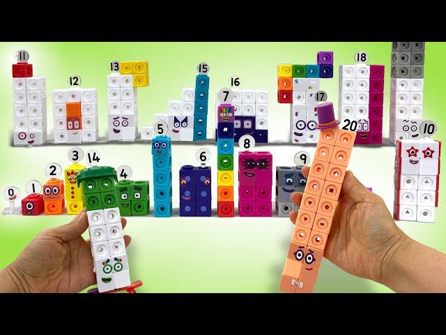 Let's Build Numberblocks Complete Mathlink Cubes 1-20