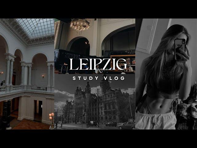 LEIPZIG STUDY VLOG | Produktiver Tag in der Bib | HTWK Leipzig | Early Morning | Master Interview