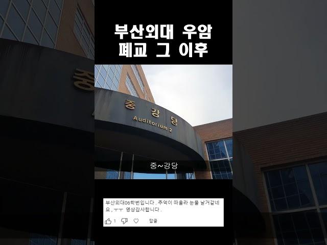 폐교된 부산외대 캠퍼스의 현재 모습 #부산외국어대학교 #폐교