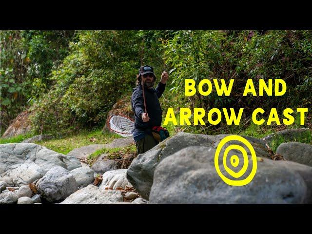 Bow and Arrow Casting Technique with a Tenkara Rod