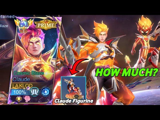 HOW MUCH IS CLAUDE PRIME SKIN + CLAUDE FIGURINE! 1 DAY GETTING CLAUDE "COSMIC BLAZE SKIN"