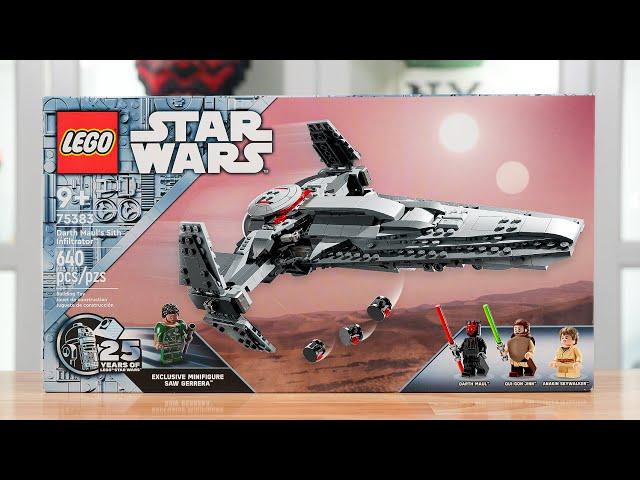 LEGO Star Wars 75383 DARTH MAUL'S SITH INFILTRATOR Review! (2024)