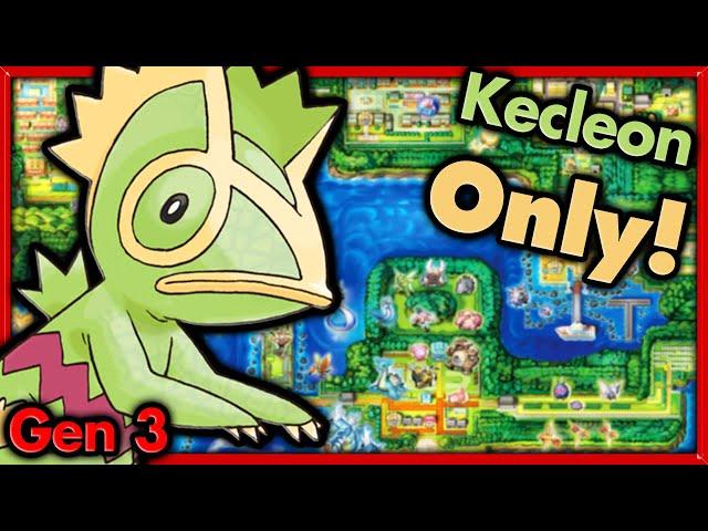 Can I Beat Pokemon Fire Red with ONLY Kecleon?  Pokemon Challenges ► NO ITEMS IN BATTLE