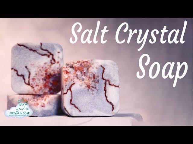 Cold Process Crystal Salt Bars. Soap Challenge Club. Cold process soap making tutorial