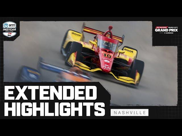 INDYCAR SERIES Official Extended Highlights | 2024 Big Machine Music City Grand Prix at Nashville