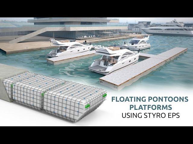 Styrofoam Lightweight Floating Pontoons- STYRO