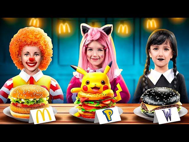 Cara Menyelundupkan Makanan Dari McDonald's Ke Dalam Bioskop! Wednesday Addams Dalam Kehidupan Nyata