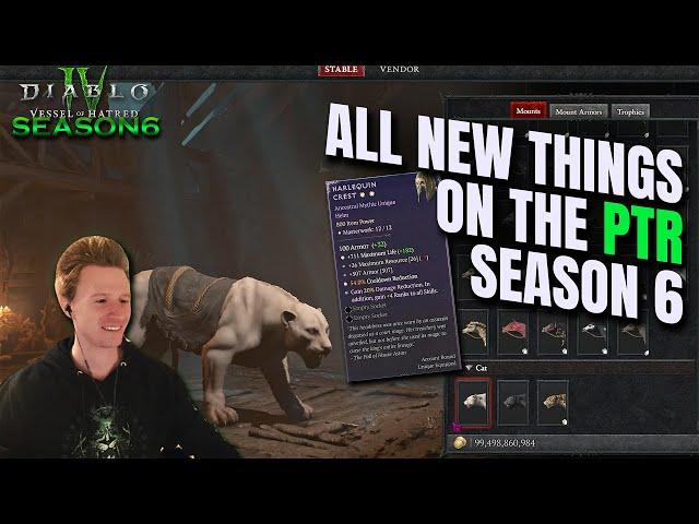 NEW Mythic Uniques = INSANE! ALL New Things on the PTR Season 6 - Diablo 4