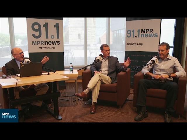 Jeff Johnson and Tim Pawlenty debate at MPR