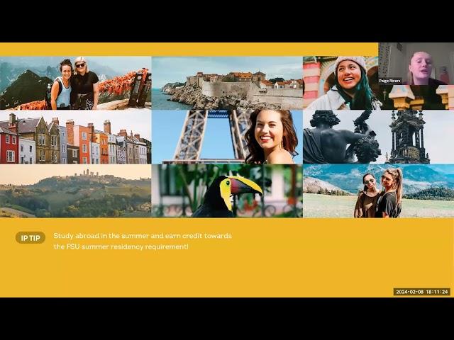 First Year Programs Webinar