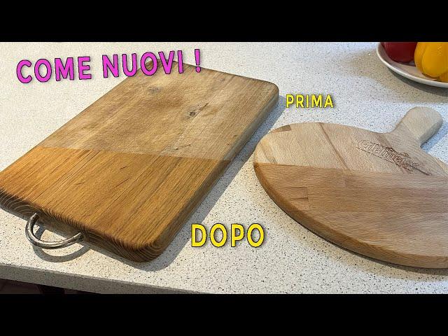 Rinnovare i taglieri in legno