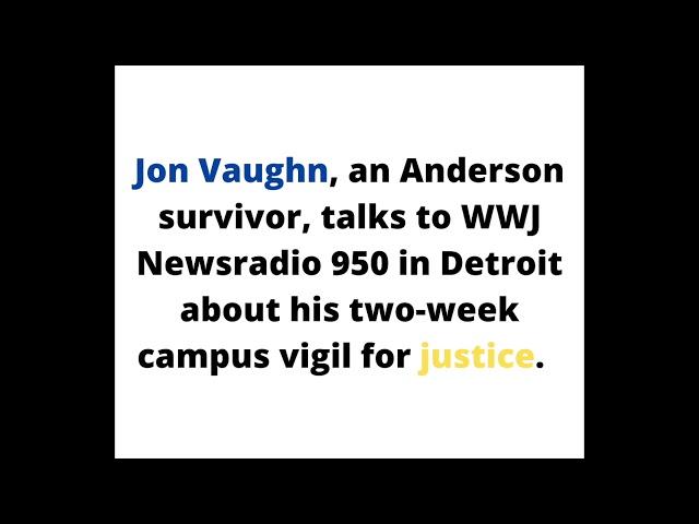 Jon Vaughn talks to Newsradio 950 (WWJ) in Detroit.