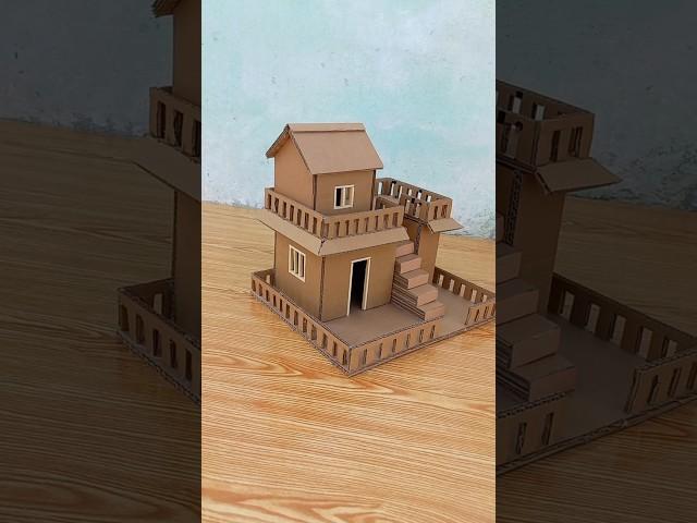 Amazing House With Cardboard |How To Make Cardboard House| DIY Miniature Cardboard House