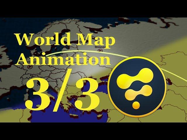 Blackmagic Fusion - World Map Animation (3/3)