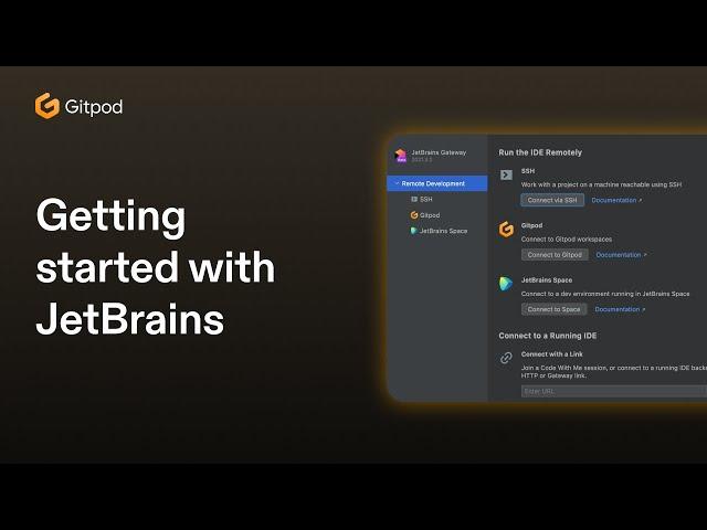 Getting Started with JetBrains on Gitpod