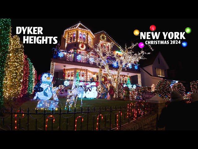 It's ON! 4K Dyker Heights Christmas Lights 2024! Brooklyn, New York