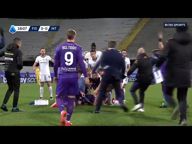 Eduardo Bove sviene in campo | Gioco abbandonato | Fiorentina-Inter | Serie A 2024/25