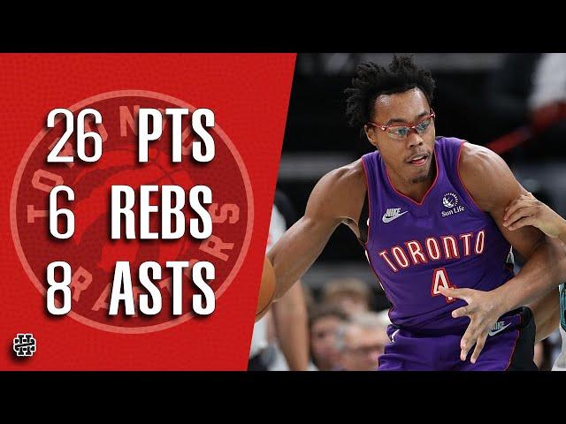 Scottie Barnes 26 pts 6 rebs 8 asts vs Grizzlies 24/25 season