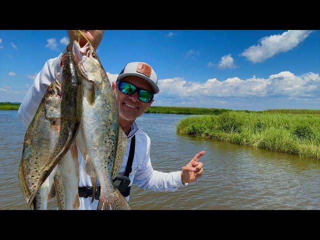 This is Key to Specks in Louisiana Marsh!