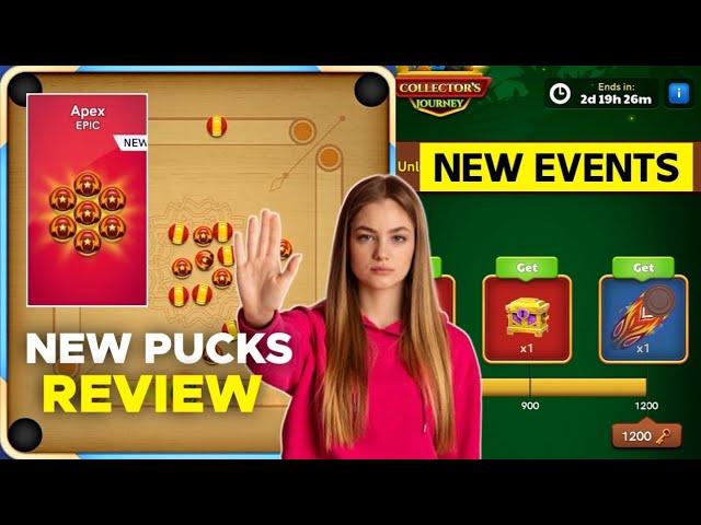 Carrom Pool New Events | New Apex Pucks Review | Jamot Gaming