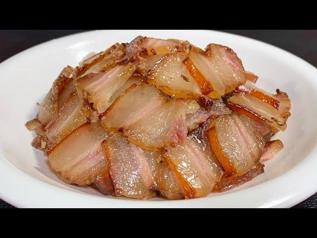 Soak pork directly in soy sauce for 2 days, the taste is more fragrant than bacon,