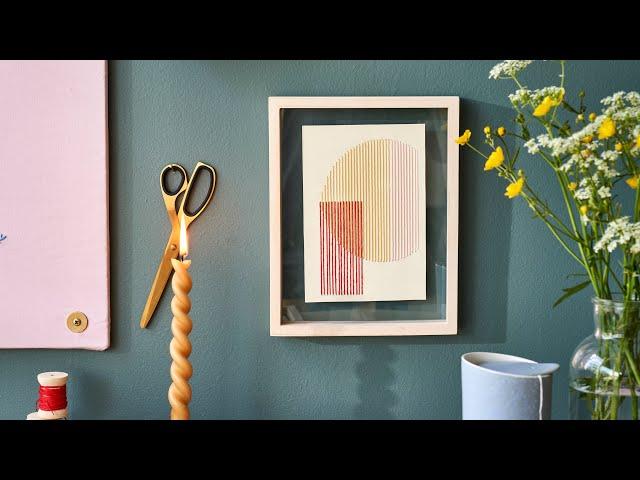 Paper embroidery – DIY by Søstrene Grene