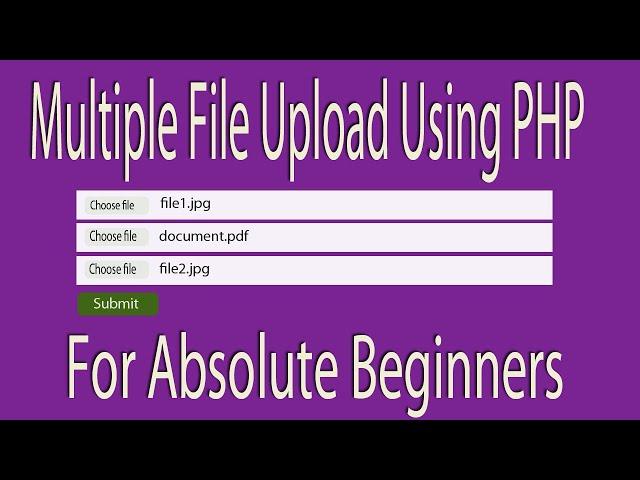 upload multiple files on your website using PHP