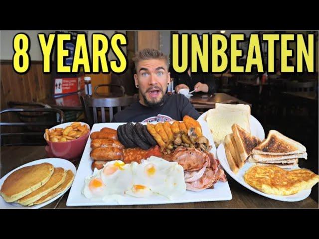 “IMPOSSIBLE” FULL ENGLISH BREAKFAST CHALLENGE (Mukbang & Eating Sounds) “Titan” Breakfast Challenge