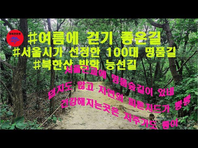 #여름에 걷기 좋은길#북한산 방학능선길 #서울시가 선정한 100대 좋은길중한곳입니다.